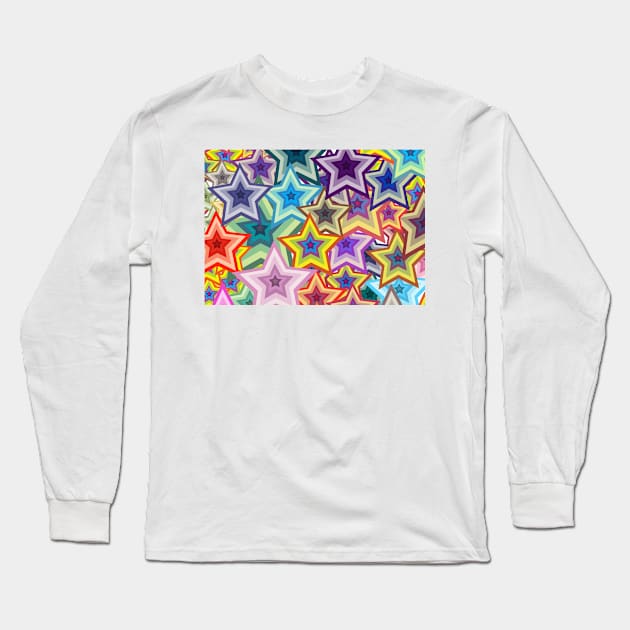 Stars Long Sleeve T-Shirt by kawaii_shop